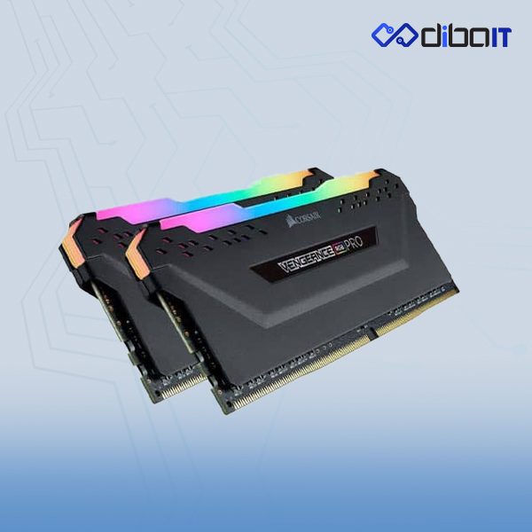 رم دسکتاپ کورسیر DDR4 مدل Vengeance RGB ظرفیت 64 گیگابایت دو کاناله 3200 مگاهرتز